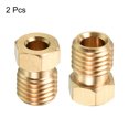 thumbnail image 3 of Uxcell M8 Male Thread 4.2mm ID Brass Compression Fittings, 2 Pack Brass Compression Nut, 3 of 4