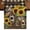 Yellow Beige Black, variant on Table Runners 72 Inches Long Dress Scarves, Yellow Sunflowers Farmhouse Kitchen Table Runner, Coffee Tablerunners, Western Star Farmhouse White Wooden 18x72 Inch