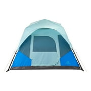 Outbound QuickCamp 6 Person Cabin Tent with Rainfly and Carry Bag, Blue