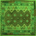 thumbnail image 1 of Ahgly Company Indoor Square Oriental Green Traditional Area Rugs, 7' Square, 1 of 1