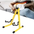 thumbnail image 3 of SLGHLSAHG Universal Folding Instrument Stand, Guitar Stand, A Frame Musical Rack Holder , Yellow A28937, 3 of 8