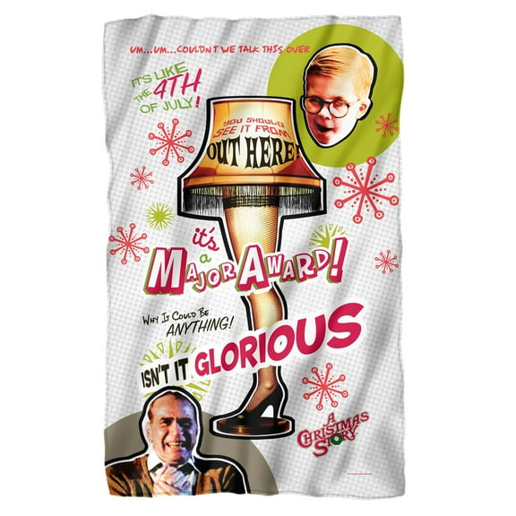 A Christmas Story Blanket, 36"x58", Retro Lamp, Fleece Blanket