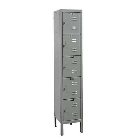 - HALLOWELL U1256-5A-HG Box Locker, (1) Wide, (5) Person, 5 Tier