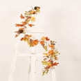 thumbnail image 5 of Maple Pumpkin Pinecone Vine Garland with Realistic Foliage Autumn Harvest Decor Piece for Entryway Fireplace Wall Mantel Seasonal Celebration Door Hanging, 5 of 6