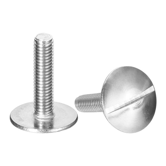 M5x22mm Extra Large Flat Head Slotted Screws, 2 Pack 304 Stainless Steel Bolts