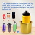 thumbnail image 5 of GSE Games & Sports Expert Jumbo Aluminum Cup Holder, Drop-in Drink Table Cup Carries for Casino Poker Table, Boat, RV Car, Truck (Gold - 10 Pack), 5 of 7