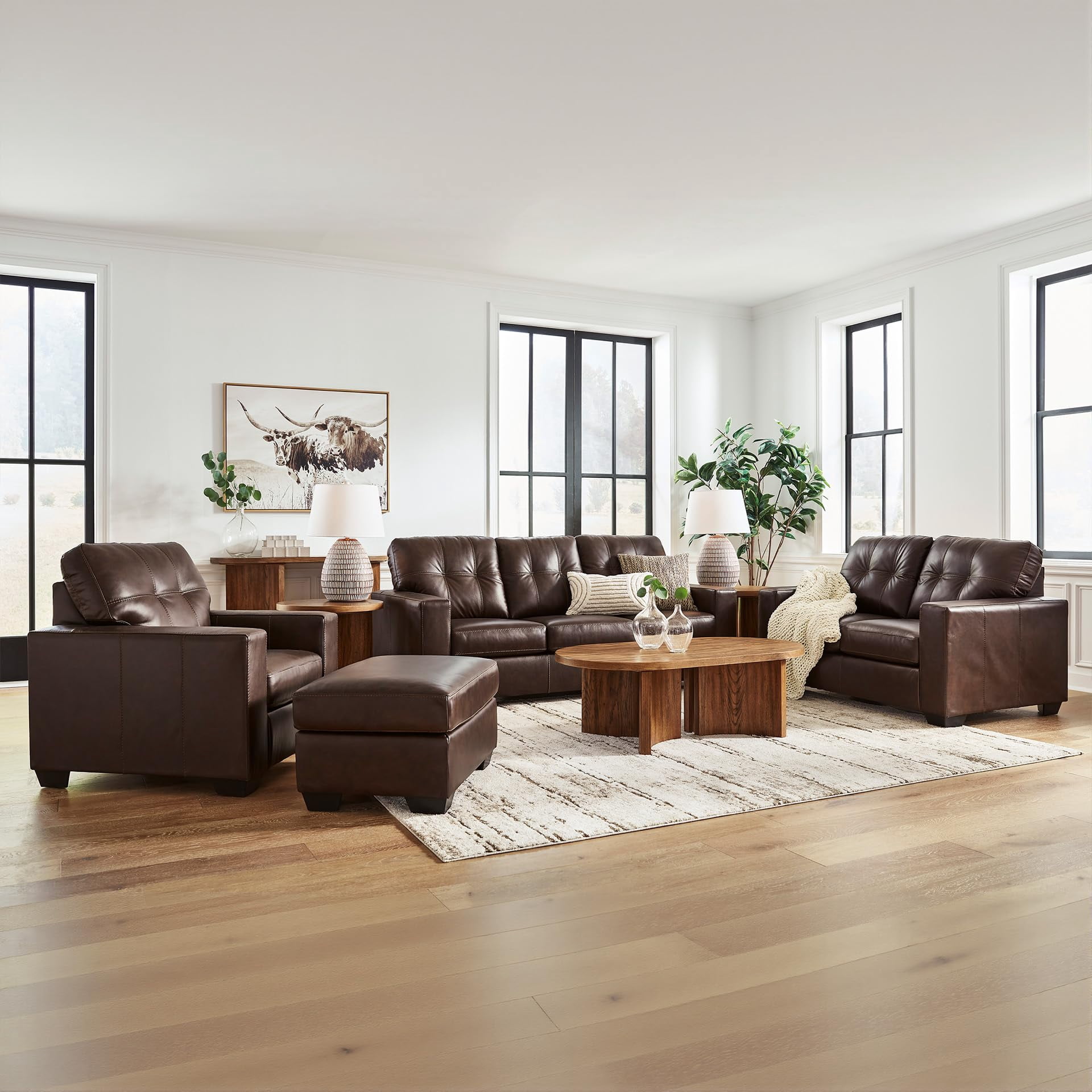 Signature Design by Ashley Furniture Santorine Dark Brown Loveseat