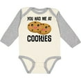 thumbnail image 3 of Inktastic You Had Me at Cookies Boys or Girls Long Sleeve Baby Bodysuit, 3 of 5