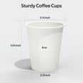 thumbnail image 2 of 360 Count 12 oz Coffee Cups, Leak-Free Food Safe Paper Cups 12 oz, Disposable 12oz White Paper Cups for Cold and Hot Drinks, 2 of 14