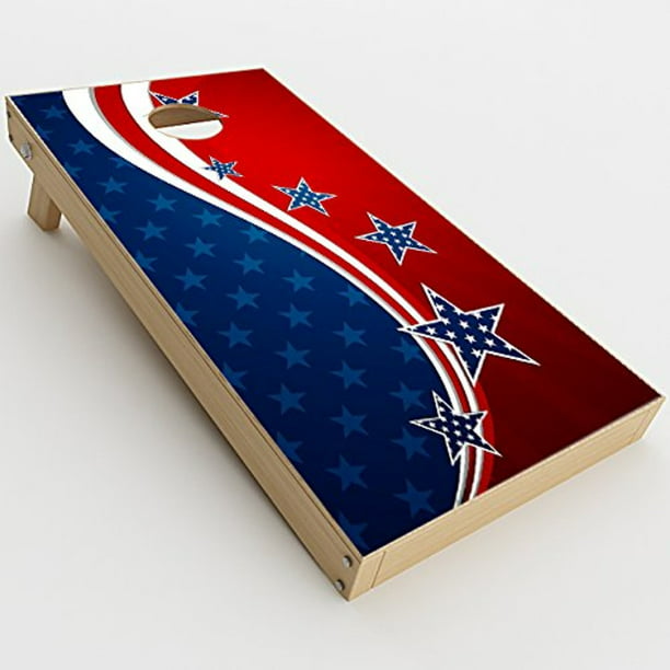 Skin Decals Vinyl Wrap for Cornhole Game Board Bag Toss (2xpcs.) / America  Independence Stars Stripes