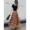 thumbnail image 3 of Txlixc Falda de TUL de estilo femenino de longitud media Txlixc  moda, 3 of 8