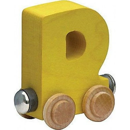 Letter Wood Name Train - Name Train - Bright Color Childrens Wooden Trains Letter D