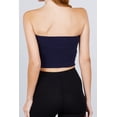 thumbnail image 4 of Moa Collection Women's 2-Pack Crop Tube Tops Cotton Spandex Lightweight Jersey Fabric, 4 of 5