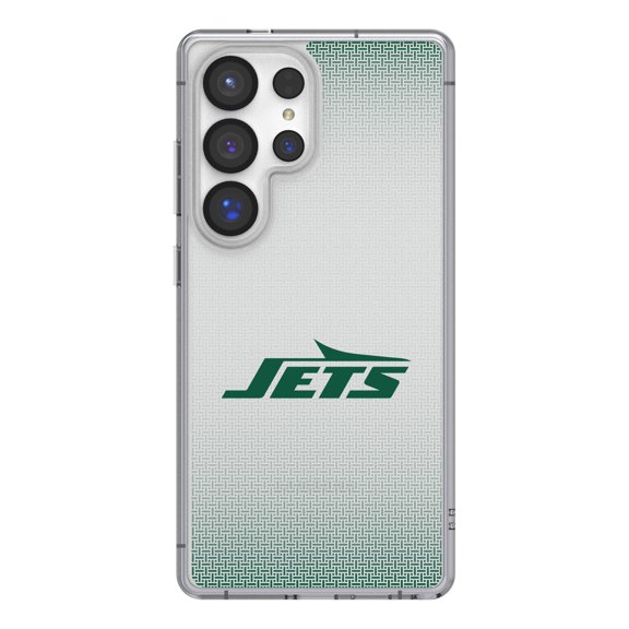 New York Jets Linen Logo Galaxy Clear Case