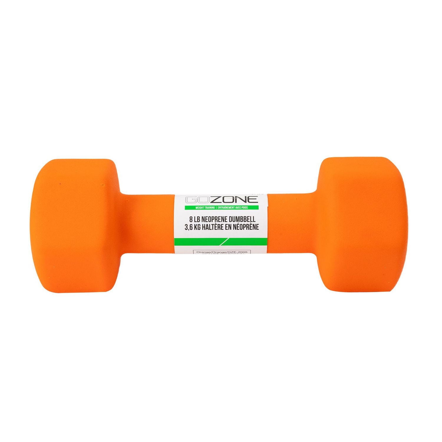 GoZone Neoprene Hex Dumbbell, No-roll design