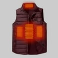 thumbnail image 4 of WMTBSRSW Kids Heated Vest No Battery Pack Boys Lightweight Sleeveless 4 Heating Zones Heated Jackets USB Charging Heated Waistcoat 15 Years, 4 of 7