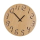thumbnail image 3 of Reloj de pared de estilo retro, 12 pulgadas, barrido, movimiento, decoración del hogar, madera, MDF grande color madera oscura Zulema reloj de pared colgante, 3 of 7