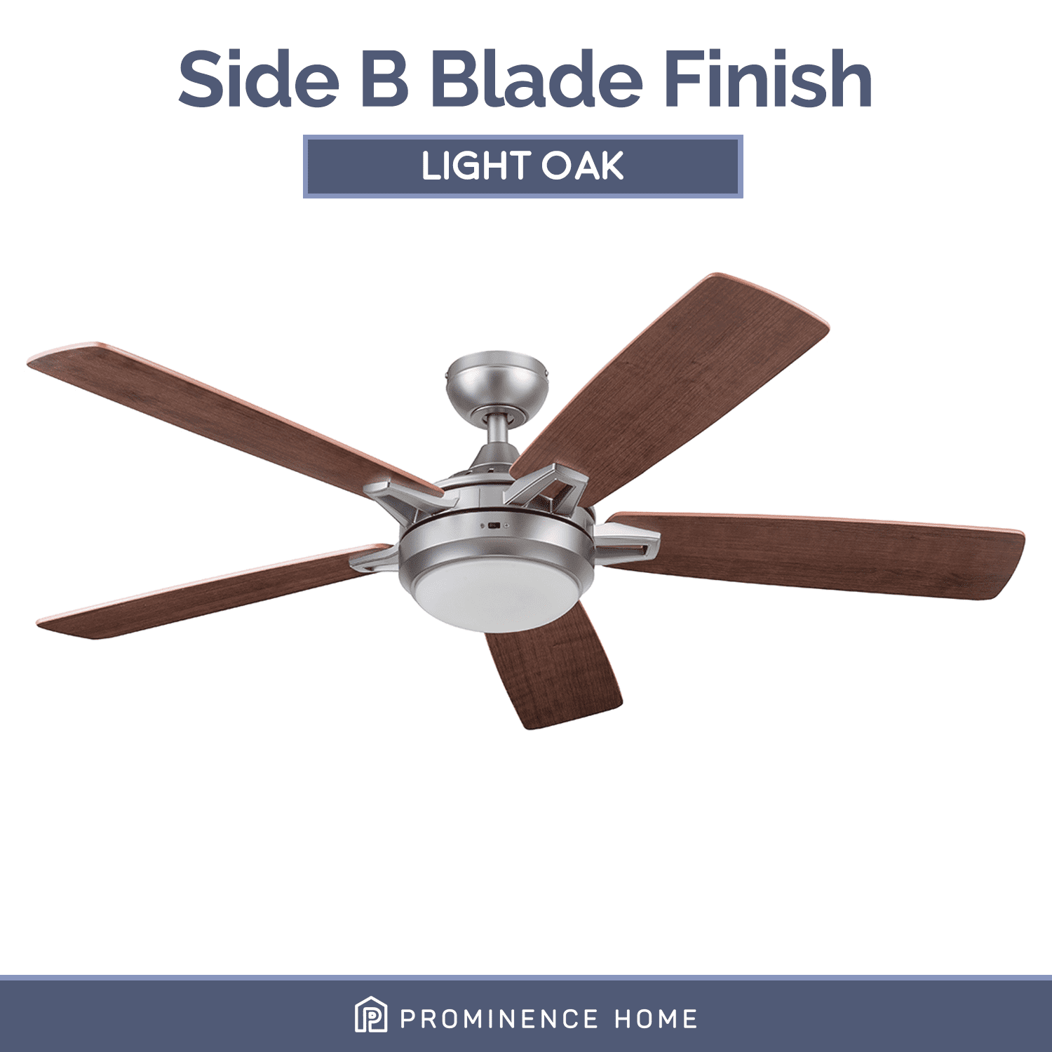 Prominence Home Lorelai, 52 Inch Modern Smart Ceiling Fan with L 並行輸入品 52 Inch Lorelai, Silver, Remote Control, Smart Ceiling Fan