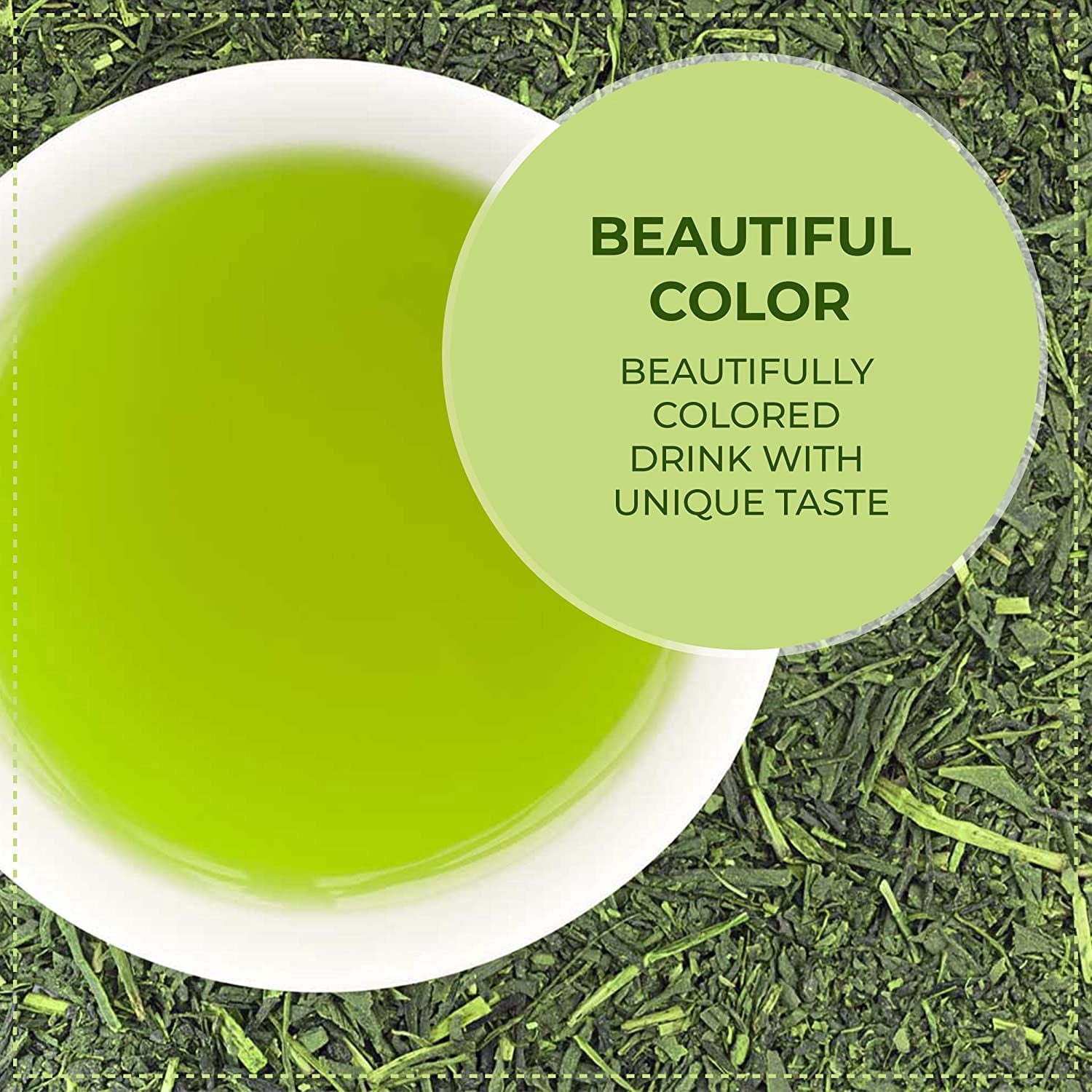 Japanese Green Tea Co Crude Green Tea – 100-Pack Authentic Aracha Japanese Green Tea Bags – All-Natural Vegan Highest Grade Green Tea Loose Tea – Rich in Antioxidants – Mild Taste