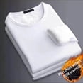 thumbnail image 5 of Sonducket Ropa interior térmica para hombre, chaleco de terciopelo grueso para otoño e invierno, ropa interior para exteriores, camisetas conjuntos de ropa Camisa blanca, 5 of 5