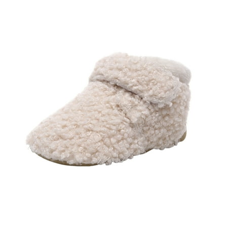 

Youmylove First Walkers Plush Infant Snow Girls Shoes Soft Boots Boys Cotton Baby Warm Baby Shoes Classic Fashion Footwear