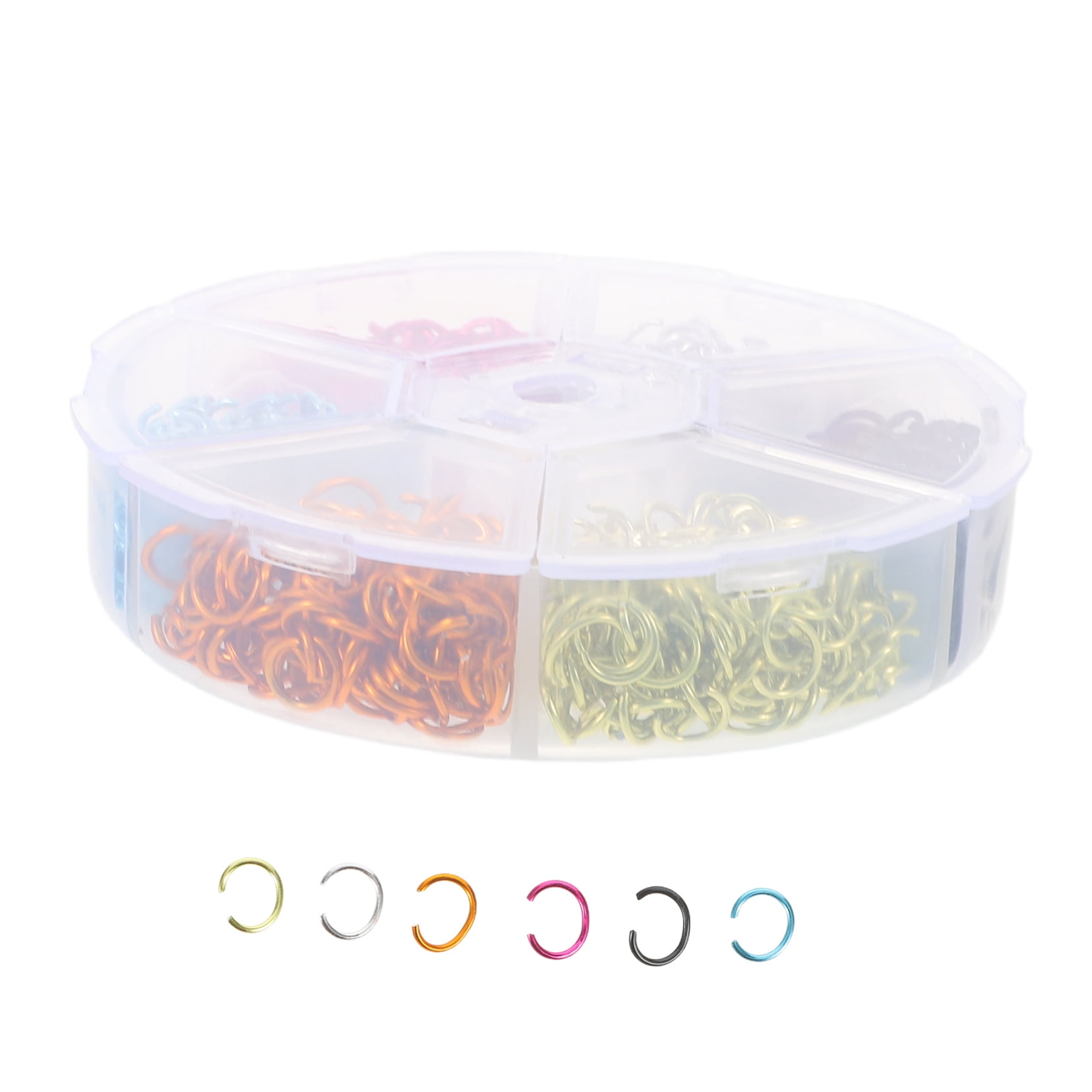 OUNONA Aluminum Open Jump Rings for Jewelry Making Creative Connectors for Earrings and Bracelets