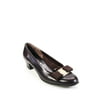 Pre-owned|Salvatore Ferragamo Womens Leather Block Heel Pumps Brown Size 5.5 B
