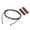 Red brown, variant on Quick Release Tension Rope For Yacht Cabinets Adjustable Length Elastic Mesh Net Prevent Falling Objects Sturdy Design