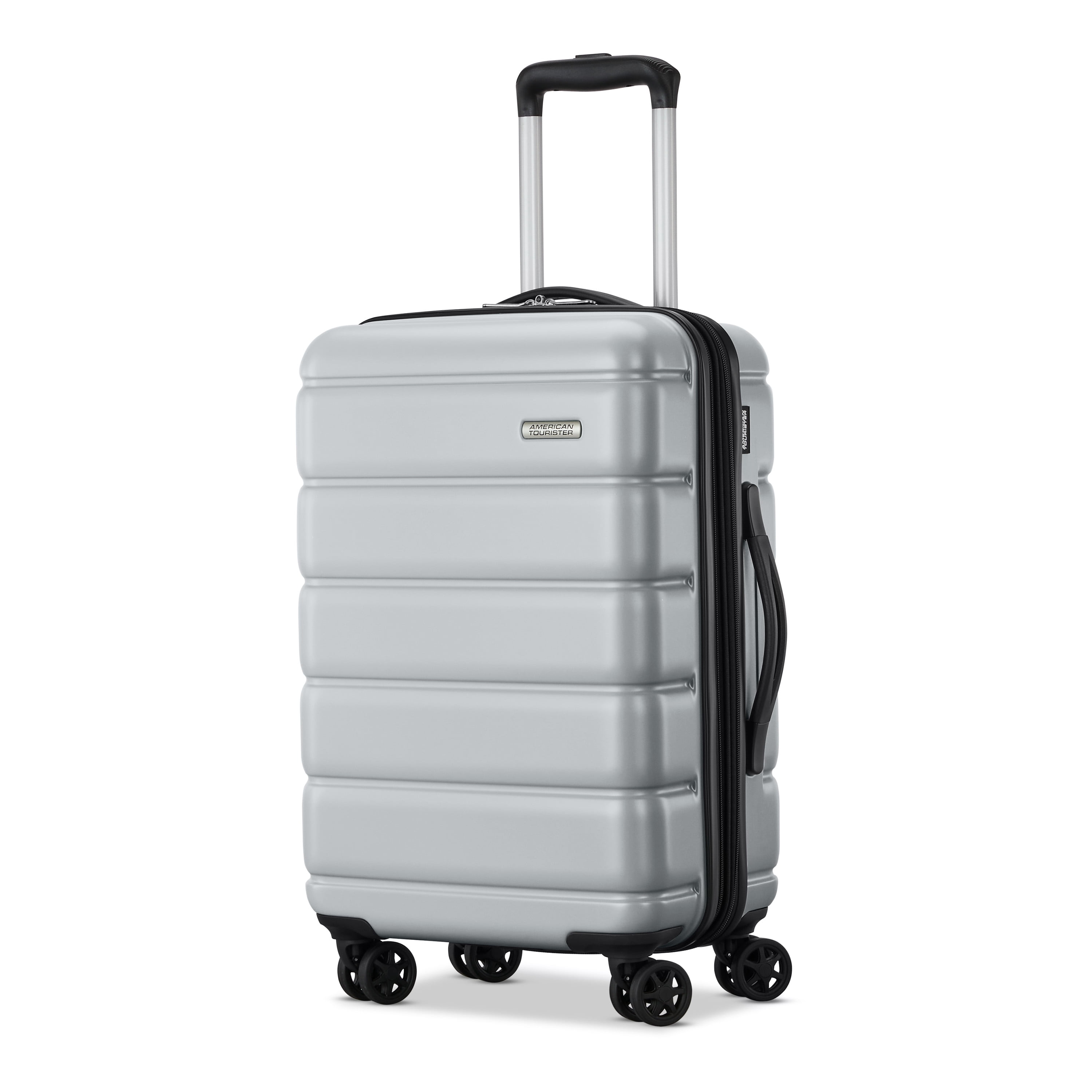 American Tourister Roll Out 2-Piece Luggage Set with Spinner Wheels (Carry on/Medium Checked) - Silver