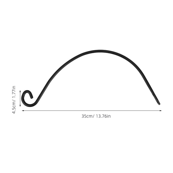 Milisten 2pcs Hummingbird Feeder Hook Black For Outdoor Garden Use