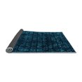thumbnail image 2 of Ahgly Company Indoor Round Abstract Light Blue Modern Area Rugs, 5' Round, 2 of 4
