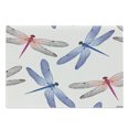 thumbnail image 1 of Dragonfly Cutting Board, Dragonfly Forms High Detailed Ornate Irregular Macro Retro Simplistic Print, Decorative Tempered Glass Cutting and Serving Board, Large Size, Pink Blue, by Ambesonne, 1 of 1