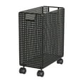 thumbnail image 1 of Cesta de Almacenamiento de Estufa de Enrollable Cesta de Lavandería con Ruedas Saver Space Multipropósito Cartero de Servicios Públicos para Negro, 1 of 8