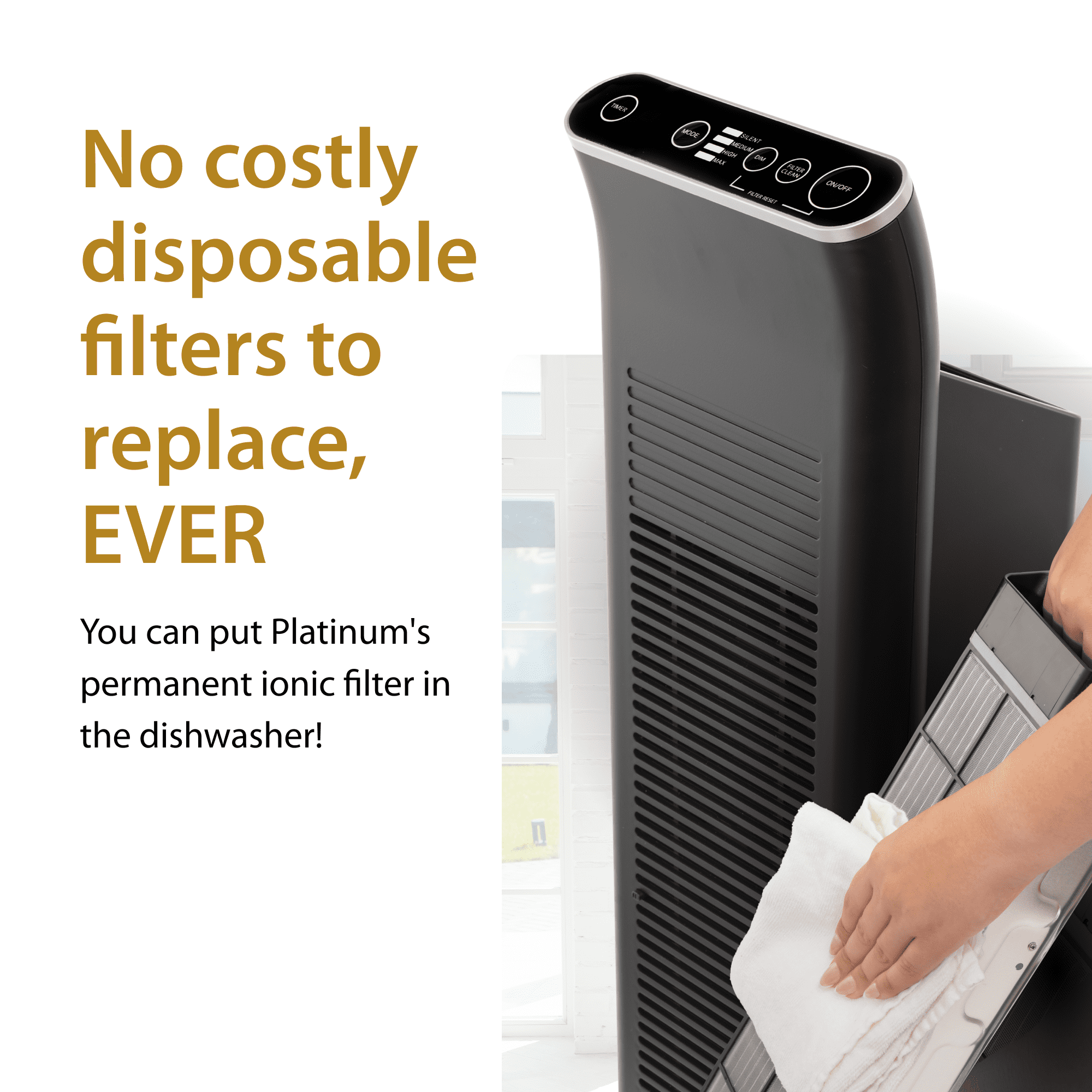 Ionic Pro Platinum Air Purifier with Blade Filter