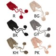 thumbnail image 3 of Winter Knitted Earmuffs Headband Solid Color Pompom 2 In 1 Scarf Earflap Warmer, 3 of 3