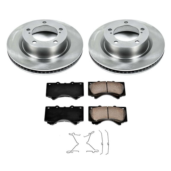 Ultimate Brakes Front Ceramic Brake Pad and Rotor Kit with Hardware WM80280