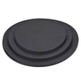 thumbnail image 1 of Unique Bargains 8' 10' 12' Round Plant Coasters Felt Reversible Pad Mat, Black 9in1 Set, 1 of 5
