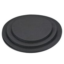 Uxcell Plant Coaster Reversible Absorbent Waterproof Round Felt Pad Mats Set Black
