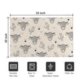 thumbnail image 5 of Beige Highland Cow Cactus Triangle Pattern Door Rugs,Washable Non Slip Door Mats Indoor,Decorative Door Mats,Entry Mat Indoor for Entrance,Bedroom,Kitchen,Bathroom,20"x32", 5 of 6