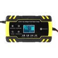 thumbnail image 3 of Batería inteligente batería automática para motocicleta y coche pantalla LCD de carga rápida inteligente enchufe estadounidense de 100-240V, 3 of 8