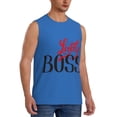 thumbnail image 2 of Bixox Men's Lady Boss Printed Shirt Sleeveless Fitness Tank Top-Large, 2 of 7