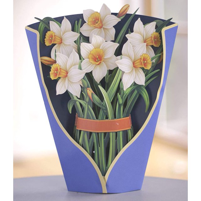 Flor tridimensional 3D Día del Maestro con flores talladas en papel manualidades ramo emergente tarjeta de felicitación navideña creativa