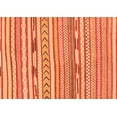 thumbnail image 1 of Ahgly Company Indoor Rectangle Abstract Orange Modern Area Rugs, 2' x 3', 1 of 4