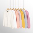 thumbnail image 4 of Spring And Autumn Fall Shoulder Loose Solid Color Hooded Sweater Men's And Women's Couple Pullover Long Sleeve Shirt, 4 of 4
