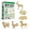 Farm Animals, variant on 3D Wooden Puzzles | Dinosaurs 6pc Bundle Set