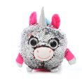 thumbnail image 1 of Muñeca de peluche con forma de unicornio con lentejuelas, 20 cm, en algodón y felpa, 1 of 1