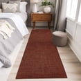 thumbnail image 4 of 2'x6' Rug Runners for Hallways Kitchen, Dark Brown Non Slip Entryway Beside Floor Carpet Runner, Vintage Country Monochrome Chocolate Color Washable Laundry Room Bedroom Throw Rugs Mat for Family Pet, 4 of 8