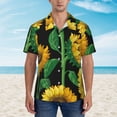 thumbnail image 4 of Lsque Sunflower 1 pattern Hawaiian Shirt for Men, Unisex Summer Beach Casual Short Sleeve Button Down Shirts-XX-Large, 4 of 9