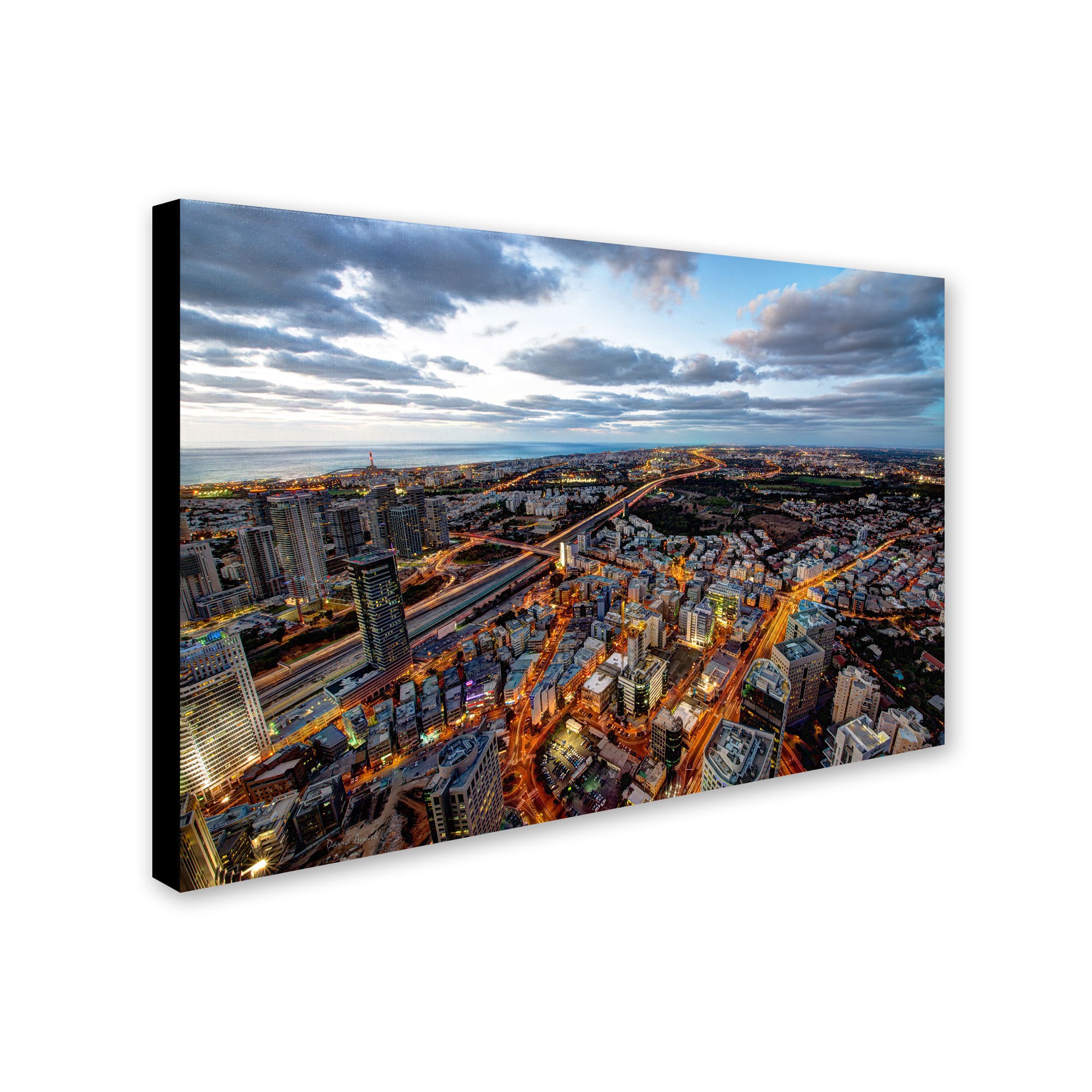 Trademark Fine Art "Tel Aviv - Israel-III" Canvas Art by David Ayash