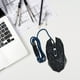 thumbnail image 5 of FELTECHELECTR Ratón para juegos de 6 botones, diseño óptico con diseño de grietas y receptor USB para PC de escritorio y portátil (negro), 5 of 7
